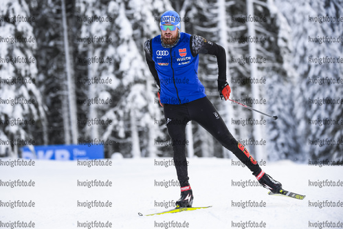 11.02.2021, xkvx, Biathlon IBU World Championships Pokljuka, Training Damen und Herren, v.l. German/Germany Ski Technican in aktion / in action competes