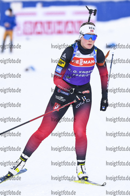 11.02.2021, xkvx, Biathlon IBU World Championships Pokljuka, Training Damen und Herren, v.l. Karoline Offigstad Knotten (Norway) in aktion / in action competes