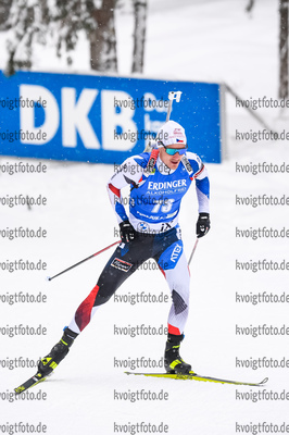 12.02.2021, xkvx, Biathlon IBU World Championships Pokljuka, Sprint Herren, v.l. Ondrej Moravec (Czech Republic) in aktion / in action competes