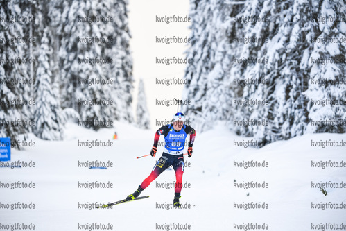 12.02.2021, xkvx, Biathlon IBU World Championships Pokljuka, Sprint Herren, v.l. Johannes Dale (Norway) in aktion / in action competes