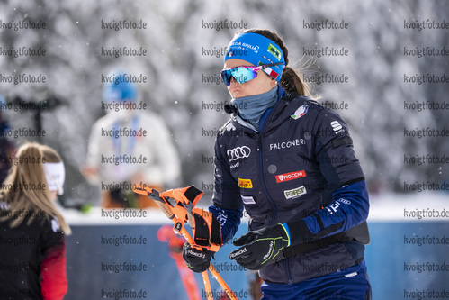 12.02.2021, xkvx, Biathlon IBU World Championships Pokljuka, Training Damen und Herren, v.l. Lisa Vittozzi (Italy)  / 