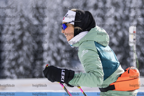 12.02.2021, xkvx, Biathlon IBU World Championships Pokljuka, Training Damen und Herren, v.l. Ingrid Landmark Tandrevold (Norway)  / 