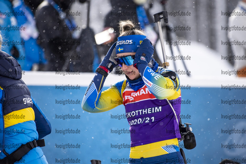 12.02.2021, xkvx, Biathlon IBU World Championships Pokljuka, Training Damen und Herren, v.l. Johanna Skottheim (Sweden)  / 