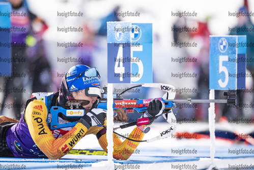 12.02.2021, xkvx, Biathlon IBU World Championships Pokljuka, Training Damen und Herren, v.l. Franziska Preuss (Germany)  / 