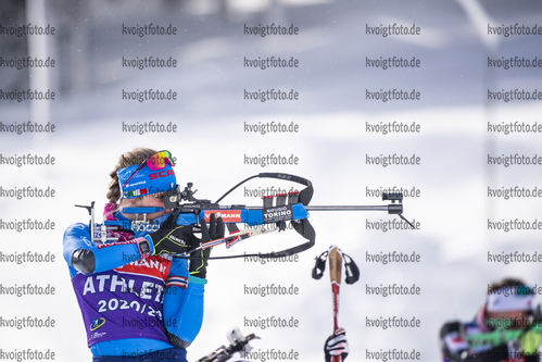 12.02.2021, xkvx, Biathlon IBU World Championships Pokljuka, Training Damen und Herren, v.l. Michela Carrara (Italy)  / 