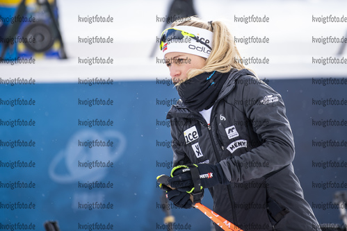 12.02.2021, xkvx, Biathlon IBU World Championships Pokljuka, Training Damen und Herren, v.l. Tiril Eckhoff (Norway)  / 