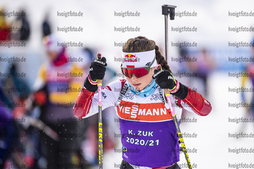12.02.2021, xkvx, Biathlon IBU World Championships Pokljuka, Training Damen und Herren, v.l. Kamila Zuk (Poland)  / 