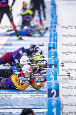12.02.2021, xkvx, Biathlon IBU World Championships Pokljuka, Training Damen und Herren, v.l. Denise Herrmann (Germany)  / 