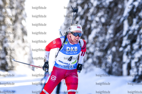 13.02.2021, xkvx, Biathlon IBU World Championships Pokljuka, Sprint Damen, v.l. Baiba Bendika (Latvia) in aktion / in action competes