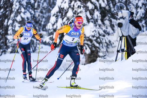 13.02.2021, xkvx, Biathlon IBU World Championships Pokljuka, Sprint Damen, v.l. Denise Herrmann (Germany) in aktion / in action competes
