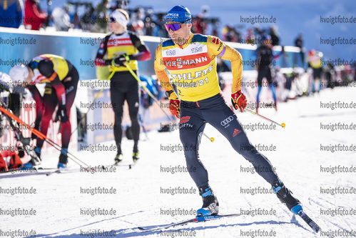 15.02.2021, xkvx, Biathlon IBU World Championships Pokljuka, Training Damen und Herren, v.l. Erik Lesser (Germany) in aktion / in action competes
