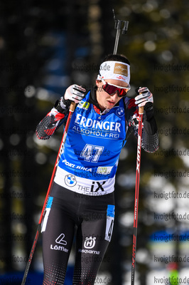 16.02.2021, xkvx, Biathlon IBU World Championships Pokljuka, Einzel Damen, v.l. Julia Schwaiger (Austria) in aktion / in action competes