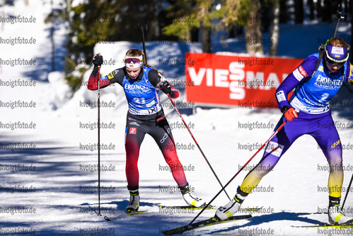 16.02.2021, xkvx, Biathlon IBU World Championships Pokljuka, Einzel Damen, v.l. Ida Lien (Norway) in aktion / in action competes