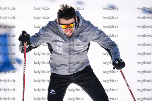 16.02.2021, xkvx, Biathlon IBU World Championships Pokljuka, Einzel Damen, v.l. Sturla Holm Laegreid (Norway) in aktion / in action competes