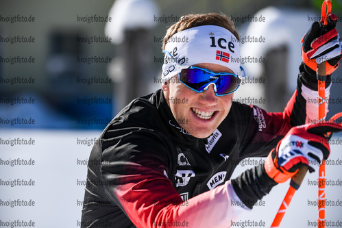 16.02.2021, xkvx, Biathlon IBU World Championships Pokljuka, Einzel Damen, v.l. Johannes Dale (Norway) in aktion / in action competes