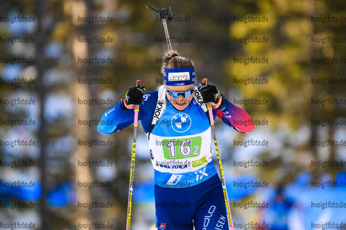 18.02.2021, xkvx, Biathlon IBU World Championships Pokljuka, Single Mixed Relay, v.l. Irene Cadurisch (Switzerland) in aktion / in action competes