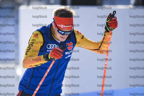 19.02.2021, xkvx, Biathlon IBU World Championships Pokljuka, Training Damen und Herren, v.l. Benedikt Doll (Germany)  / 