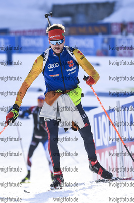 19.02.2021, xkvx, Biathlon IBU World Championships Pokljuka, Training Damen und Herren, v.l. Benedikt Doll (Germany)  / 