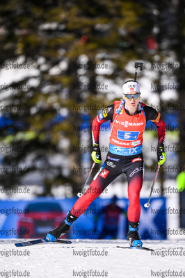 20.02.2021, xkvx, Biathlon IBU World Championships Pokljuka, Staffel Damen, v.l. Marte Olsbu Roeiseland (Norway) in aktion / in action competes