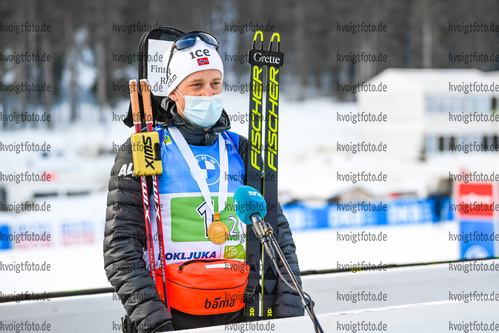 20.02.2021, xkvx, Biathlon IBU World Championships Pokljuka, Staffel Herren, v.l. Tarjei Boe (Norway)  / 