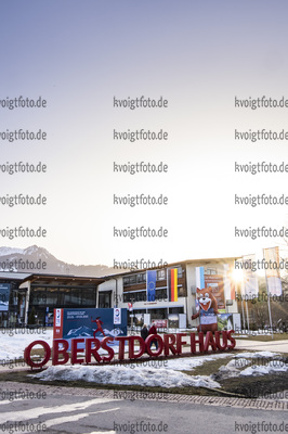 23.02.2021, xkvx, Nordic World Championships Oberstdorf, v.l.  Ansicht Oberstdorf Haus / Overview Oberstdorf Haus