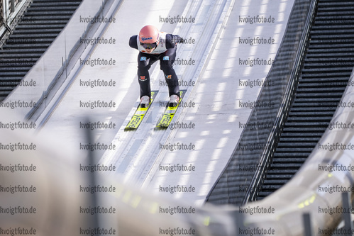 24.02.2021, xkvx, Nordic World Championships Oberstdorf, v.l. Karl Geiger (Germany)  / 