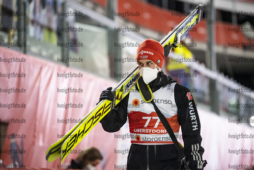 25.02.2021, xkvx, Nordic World Championships Oberstdorf, v.l. Markus Eisenbichler (Germany)  / 