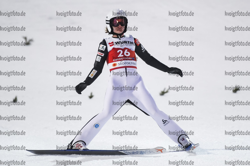 03.03.2021, xkvx, Nordic World Championships Oberstdorf, v.l. Julia Clair of France in Aktion / in action competes