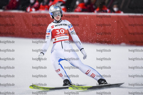 03.03.2021, xkvx, Nordic World Championships Oberstdorf, v.l. Sophie Sorschag of Austria in Aktion / in action competes