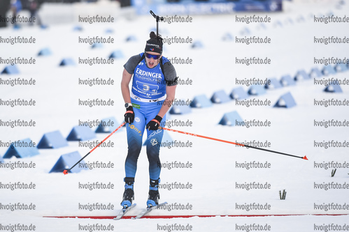 04.03.2020, xsoex, Biathlon IBU Weltcup NoveMesto na Morave, Staffel Damen, v.l. Julia Simon (France) im Ziel / in the finish