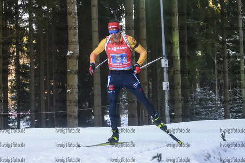 05.03.2020, xsoex, Biathlon IBU Weltcup NoveMesto na Morave, Staffel Herren, v.l. Philipp Nawrath (Germany) in Aktion / in action competes
