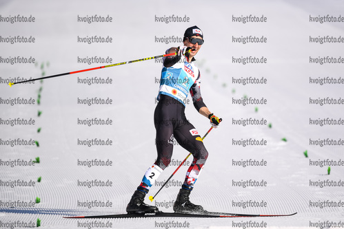 06.03.2021, xkvx, Nordic World Championships Oberstdorf, v.l. Lukas Greiderer of Austria  /