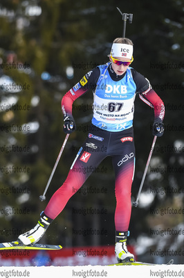 06.03.2020, xsoex, Biathlon IBU Weltcup NoveMesto na Morave, Sprint Damen, v.l. Ida Lien (Norway) in Aktion / in action competes