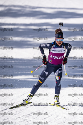 09.03.2020, xkvx, Biathlon IBU Cup Obertilliach, Training Herren und Damen, v.l.  Linda Zingerle (Italy) / 