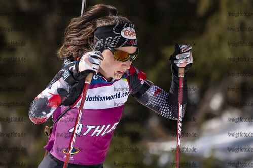 09.03.2020, xkvx, Biathlon IBU Cup Obertilliach, Training Herren und Damen, v.l. Lisa Osl (Austria)  / 