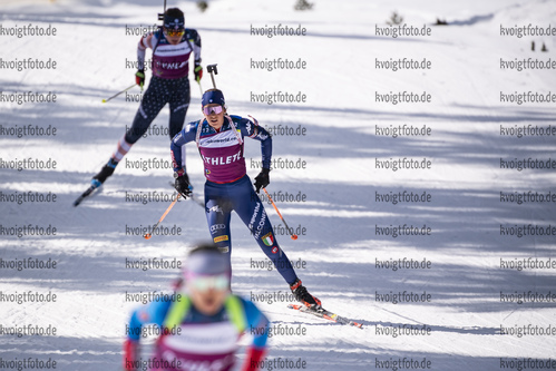 09.03.2020, xkvx, Biathlon IBU Cup Obertilliach, Training Herren und Damen, v.l. Beatrice Trabucchi (Italy)  / 