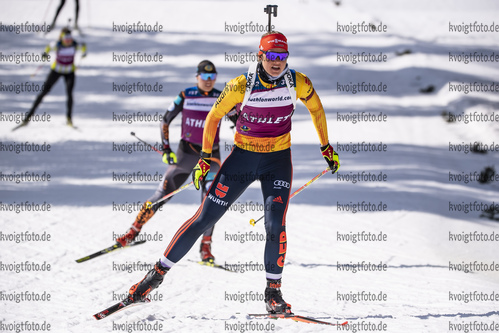 09.03.2020, xkvx, Biathlon IBU Cup Obertilliach, Training Herren und Damen, v.l. Lisa Spark (Germany)  / 