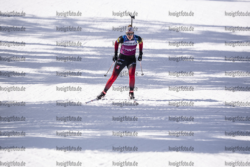 09.03.2020, xkvx, Biathlon IBU Cup Obertilliach, Training Herren und Damen, v.l. Jenny Enodd (Norway)  / 