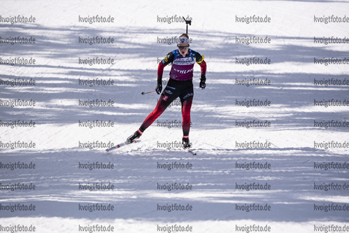 09.03.2020, xkvx, Biathlon IBU Cup Obertilliach, Training Herren und Damen, v.l. Jenny Enodd (Norway)  / 