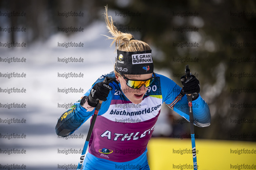 09.03.2020, xkvx, Biathlon IBU Cup Obertilliach, Training Herren und Damen, v.l. Sophie Chauveau (France)  / 