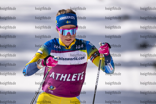 09.03.2020, xkvx, Biathlon IBU Cup Obertilliach, Training Herren und Damen, v.l. Sara Andersson (Sweden)  / 