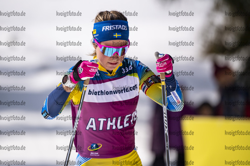 09.03.2020, xkvx, Biathlon IBU Cup Obertilliach, Training Herren und Damen, v.l. Sara Andersson (Sweden)  / 