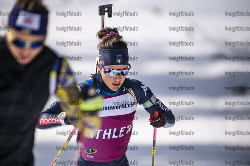 09.03.2020, xkvx, Biathlon IBU Cup Obertilliach, Training Herren und Damen, v.l. Linda Zingerle (Italy)  / 