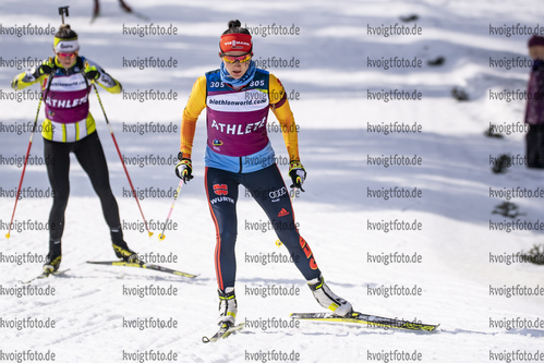 09.03.2020, xkvx, Biathlon IBU Cup Obertilliach, Training Herren und Damen, v.l. Juliane Fruehwirt (Germany)  / 