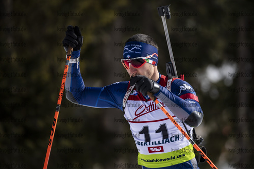10.03.2020, xkvx, Biathlon IBU Cup Obertilliach, Einzel Herren, v.l. Daniele Cappellari (Italy)  / 