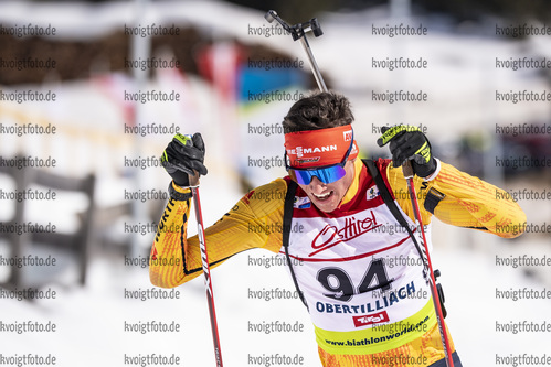 10.03.2020, xkvx, Biathlon IBU Cup Obertilliach, Einzel Herren, v.l. Philipp Lipowitz (Germany)  / 