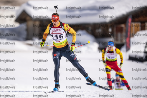 10.03.2020, xkvx, Biathlon IBU Cup Obertilliach, Einzel Herren, v.l. Simon Kaiser (Germany)  / 