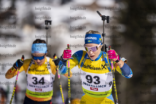 10.03.2020, xkvx, Biathlon IBU Cup Obertilliach, Einzel Damen, v.l. Anna Hedstrom (Sweden)  / 