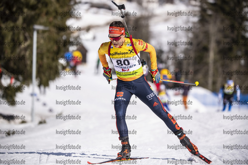 10.03.2020, xkvx, Biathlon IBU Cup Obertilliach, Einzel Damen, v.l. Mareike Braun (Germany)  / 