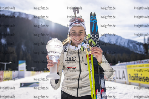 10.03.2020, xkvx, Biathlon IBU Cup Obertilliach, Einzel Damen, v.l. Vanessa Voigt (Germany)  / 